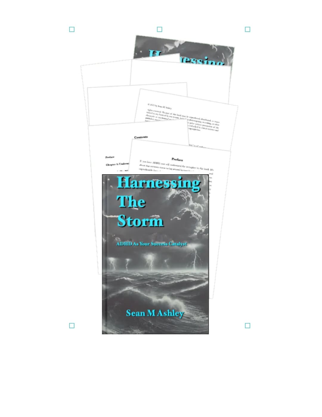 Book mockup preview showing cover design